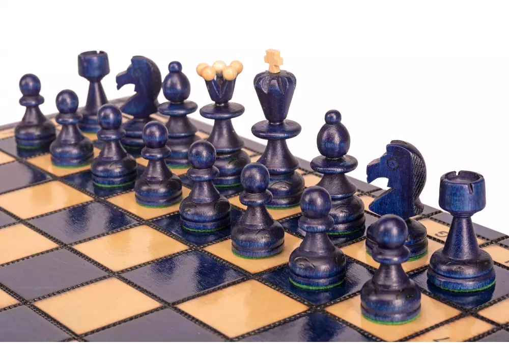 SZACHY PEREŁKA MAŁA z wkładką, kolor niebieski